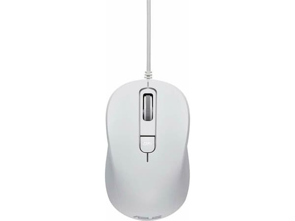 ASUS MU101C Blue Ray Silent - Mus - høyre- og venstrehåndet - optisk - 3 knapper - kablet - USB - hvit