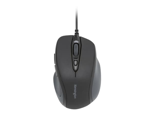 Kensington Pro Fit Mid-Size - Mus - högerhänt - optisk - 5 knappar - kabelansluten - USB - svart