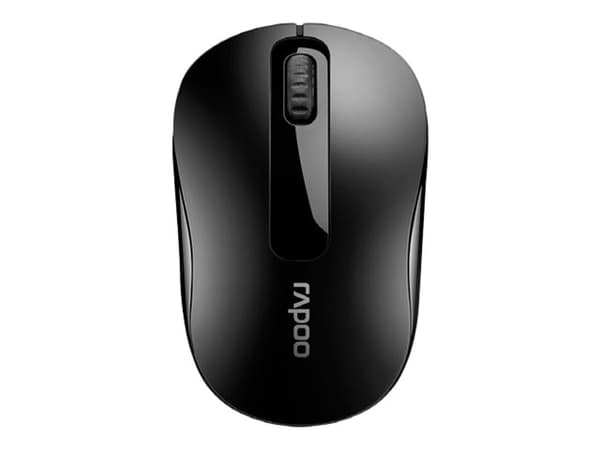 Rapoo M10 PLUS - Mus - optisk - 3 knappar - trådlös - 2.4 GHz - svart