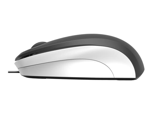 SPEEDLINK LEDGY - Mus - ergonomisk - høyrehendt - optisk - 3 knapper - kablet - USB - svart, hvit