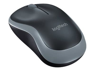 Logitech M185 - Mus - optisk - trådløs - 2.4 GHz - USB trådløs mottaker - grå
