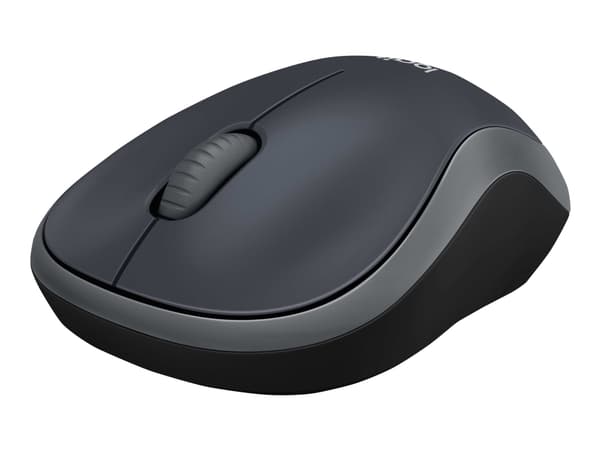 Logitech M185 - Mus - optisk - trådløs - 2.4 GHz - USB trådløs mottaker - grå