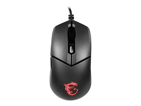 MSI Clutch GM11 Gaming - Mus - høyre- og venstrehåndet - optisk - 6 knapper - kablet - USB