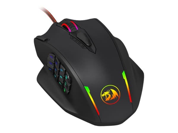 REDRAGON IMPACT - Mus - laser - 18 knappar - kabelansluten - USB