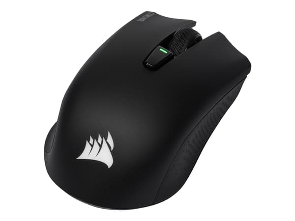CORSAIR Gaming HARPOON RGB - Mus - optisk - 6 knappar - trådlös, kabelansluten - Bluetooth 4.2 LE - trådlös USB-mottagare - svart Svart