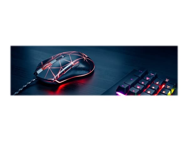 Trust GXT 133 Locx - Mus - högerhänt - optisk - 6 knappar - kabelansluten - USB