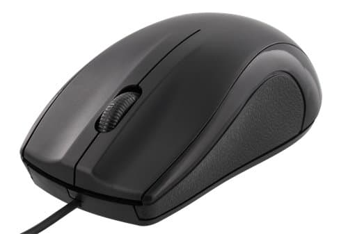 DELTACO optisk mus, 1200 DPI, 125 Hz, 3 knappar med scroll, USB
