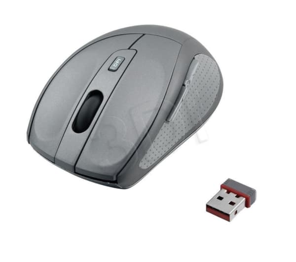 iBOX Swift pro - Mus - optisk - 5 knappar - trådlös - RF - trådlös USB-mottagare - grå