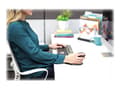 Miniatyrbild 5 av 5: Fellowes Penguin Medium - Vertikal mus - ergonomisk - höger- och vänsterhänta - laser - trådlös - 2.4 GHz - trådlös USB-mottagare - svart, silver