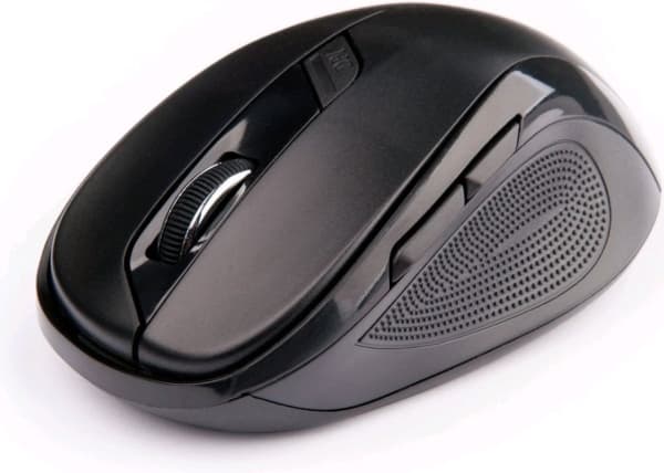 C-TECH WLM-02, Oikeakätinen, Optinen, Langaton RF, 1600 DPI, Musta
