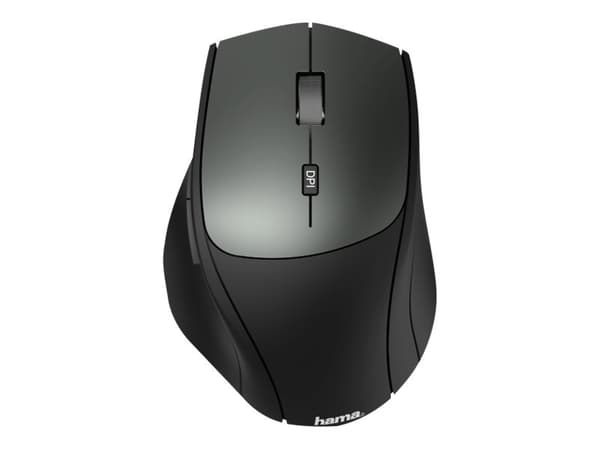 Hama MW-600, Oikeakätinen, Optinen, Langaton RF, 2400 DPI, Musta