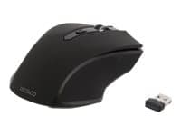 DELTACO MS-763 - Mus - optisk - 5 knapper - trådløs - USB trådløs mottaker - svart
