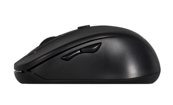 Activejet AMY-213, Ambidextrous, Optisk, RF Trådlös, 1600 DPI, Svart