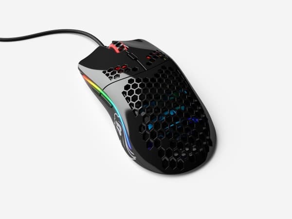 Glorious Model O - (Small) - Glossy Black - Gaming Mus - Optisk - 6 knapper - 12000 DPI - Sort m. RGB
