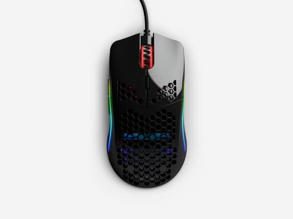 Glorious Model O - (Small) - Glossy Black - Gaming Mus - Optisk - 6 knapper - 12000 DPI - Sort m. RGB