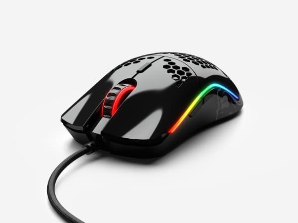 Glorious Model O - (Small) - Glossy Black - Gaming Mus - Optisk - 6 knapper - 12000 DPI - Sort m. RGB