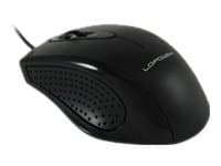 LC Power M710B - Mus - optisk - kabelansluten - USB - svart Svart