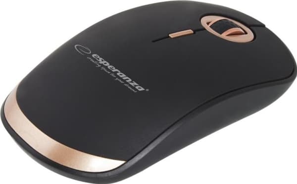 Esperanza Acrux - Mus - optisk - 4 knappar - trådlös - 2.4 GHz - trådlös USB-mottagare - svart