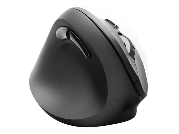 Hama "EMW-500L" - Mus - ergonomisk - vänsterhänt - optisk - 6 knappar - trådlös - 2.4 GHz - trådlös USB-mottagare - svart Svart