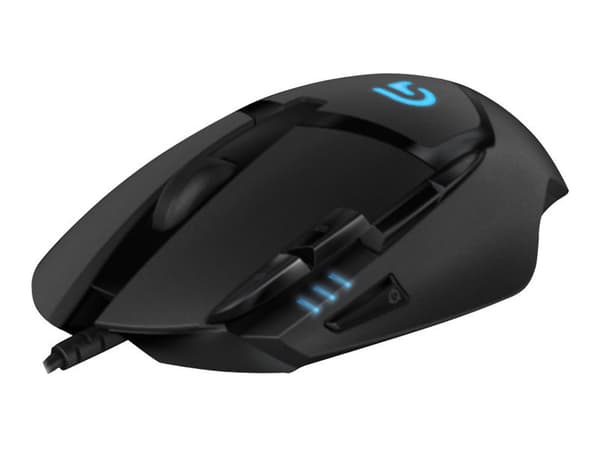 Logitech G G402 Hyperion Fury, Optinen, USB A-tyyppi, 4000 DPI, 1 ms, Musta