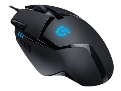 Logitech G G402 Hyperion Fury, Optinen, USB A-tyyppi, 4000 DPI, 1 ms, Musta