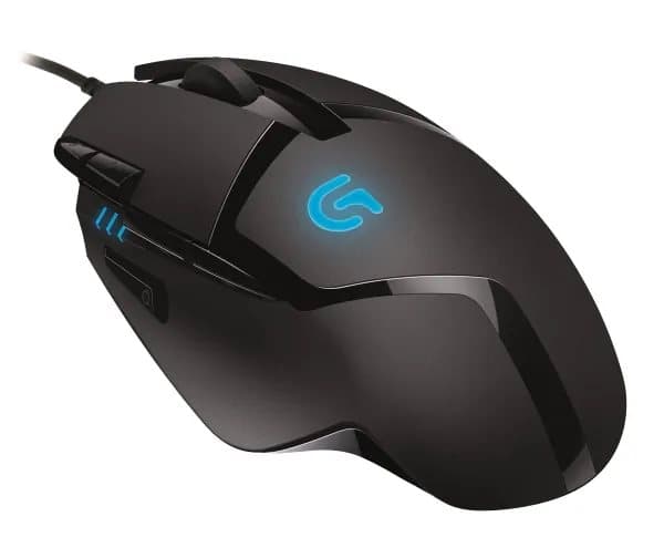 Logitech G G402 Hyperion Fury, Optinen, USB A-tyyppi, 4000 DPI, 1 ms, Musta