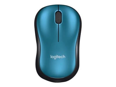 Logitech M185 - Mus - optisk - trådløs - 2.4 GHz - USB trådløs mottaker - blå