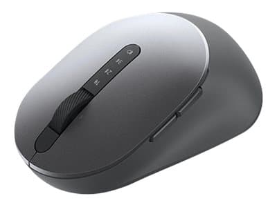 Dell MS5320W - Mus - optisk - 7 knappar - trådlös - 2.4 GHz, Bluetooth 5.0 - Titan gray - med 3 års avancerad utbytesservice Grå, Titan