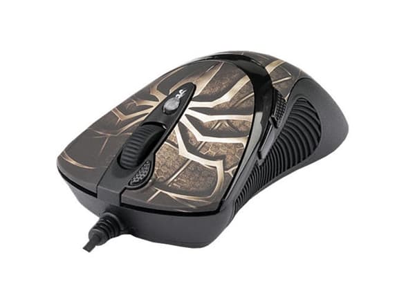 A4Tech EVO XGame Laser Oscar X747 Brown Fire - Mus - laser - 7 knappar - kabelansluten - USB