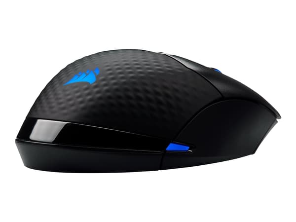 CORSAIR Gaming DARK CORE RGB PRO - Mus - optisk - 8 knappar - trådlös, kabelansluten - 2.4 GHz, Bluetooth 4.2 LE, USB 2.0 - svart