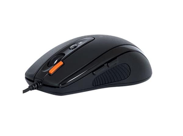 A4Tech XGAME Opto Oscar X710 Extra Fire - Mus - optisk - 7 knapper - kablet - USB - svart