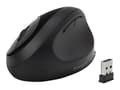 Miniatyrbilde 4 av 5: Kensington Pro Fit Ergo Wireless Mouse - Mus - ergonomisk - 5 knapper - trådløs - 2.4 GHz, Bluetooth 4.0 LE - USB trådløs mottaker - svart - løsvekt