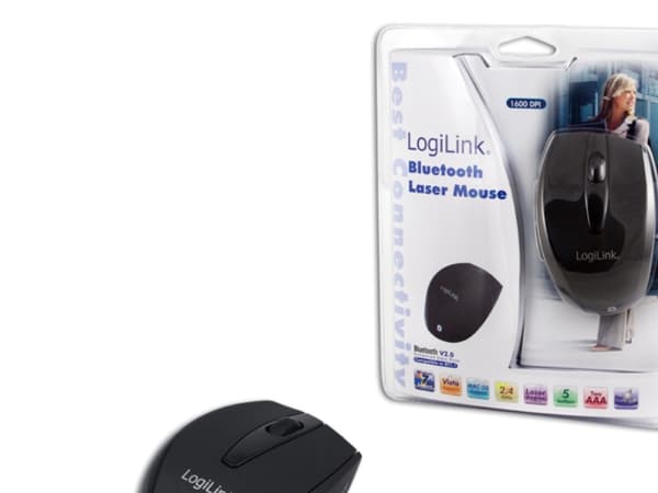 LogiLink - Mus - laser - 5 knapper - trådløs - Bluetooth
