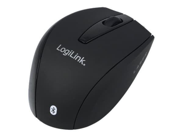 LogiLink - Mus - laser - 5 knapper - trådløs - Bluetooth musta