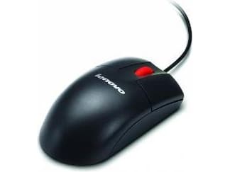 Lenovo ThinkPlus - Mus - optisk - 3 knapper - kablet - USB - beksvart