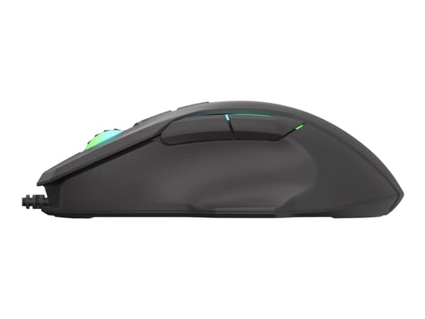 Genesis Xenon 220 - Mus - ergonomisk - optisk - 7 knappar - kabelansluten - USB - svart