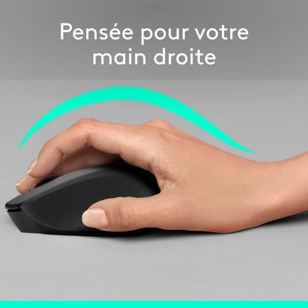 LOGITECH Silent Mouse M330 Silent Plus - Trådlös - Svart
