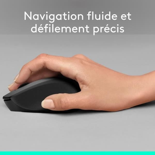 LOGITECH Silent Mouse M330 Silent Plus - Trådlös - Svart