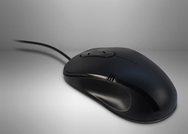 Inter-Tech M-3026, Molempikätinen, Optinen, USB A-tyyppi, 1000 DPI, Musta