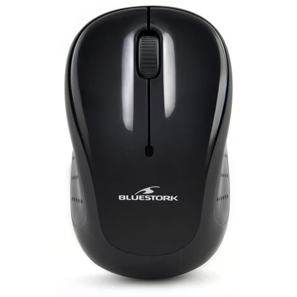 BLUESTORK Trådlös mus 2 knappar 1200 DPI M-WL-OFF100 Sort