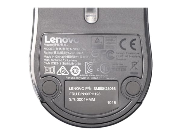 Lenovo 00PH128, Optinen, USB A-tyyppi, Musta