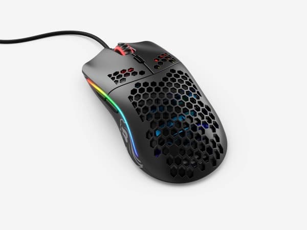 Glorious Model O - (Small) - Matte Black - Gaming Mus - Optisk - 6 knapper - 12000 DPI - Sort m. RGB