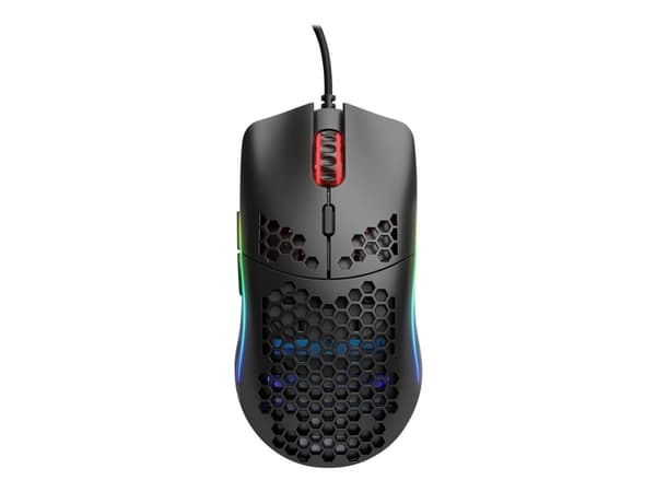 Glorious Model O - (Small) - Matte Black - Gaming Mus - Optisk - 6 knapper - 12000 DPI - Sort m. RGB Svart