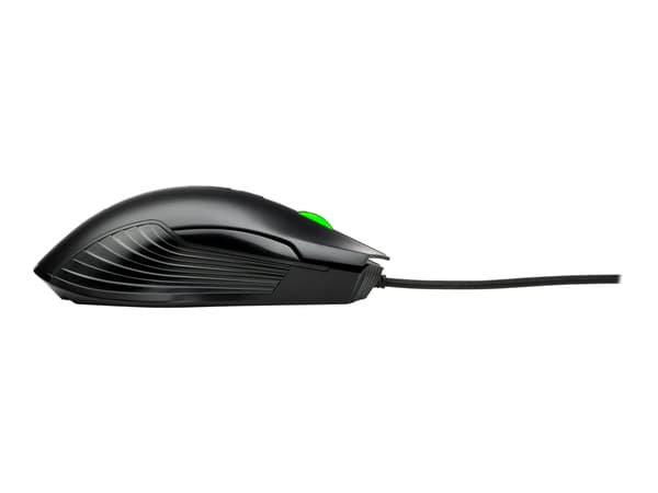 HP X220 Backlit Gaming - Mus - optisk - 7 knapper - kablet - svart - for HP 21, 22, 24, 27; Pavilion 24, 27, 32, TP01