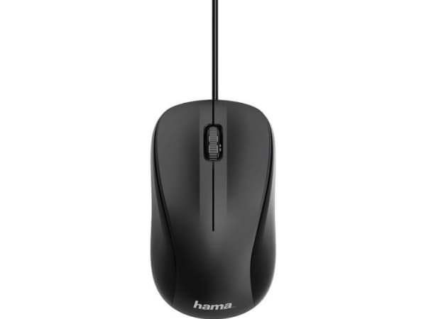 Hama MC-300, Oikeakätinen, Optinen, USB A-tyyppi, 1200 DPI, Musta