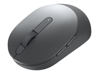 Dell Mobile Pro MS5120W - Mus - optisk - 7 knappar - trådlös - 2.4 GHz, Bluetooth 5.0 - Titan gray - med 3 års avancerad utbytesservice Grå, Titan
