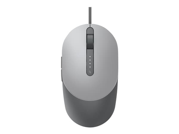 Dell MS3220 - Mus - laser - 5 knapper - kablet - USB 2.0 - titangrå - med 3 års Advanced Exchange Service