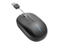 Miniatyrbild 3 av 5: Kensington Pro Fit Retractable Mobile - Mus - optisk - 3 knappar - kabelansluten - USB - svart