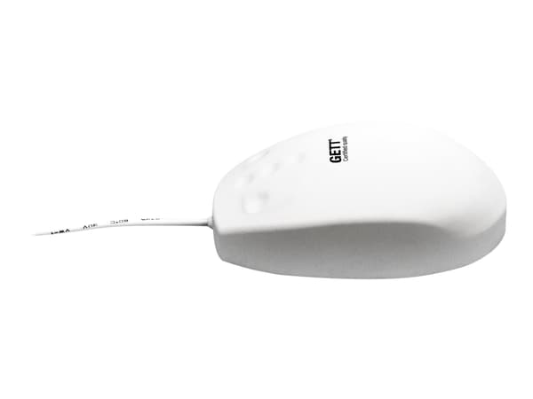 GETT KH24207, Molempikätinen, Laser, USB A-tyyppi, 1000 DPI, Valkoinen