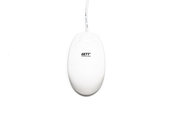 GETT KH24207, Molempikätinen, Laser, USB A-tyyppi, 1000 DPI, Valkoinen